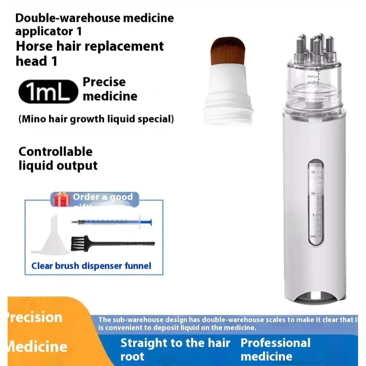 GlowComb™ Precision Hair Growth Serum Dispenser