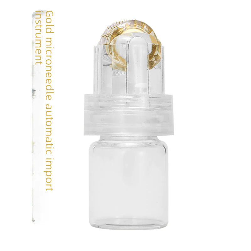 GlowDerm™ 64-Needle Gold Microneedling Roller – Scalp & Hair Growth