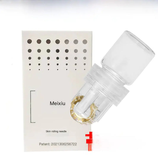 GlowDerm™ 64-Needle Gold Microneedling Roller – Scalp & Hair Growth