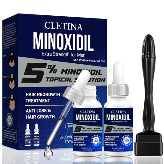 GlowThick™ 5% Minoxidil Hair Regrowth Serum – Biotin-Enriched Oil for Men
